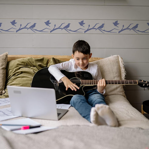 FINGERINSPIRE Birds Tree Branches Stencil 11.8x5.9 inch Reusable Furniture Details Stencil Plastic PET Bird Drawing Stencils Art Craft Stencil for...