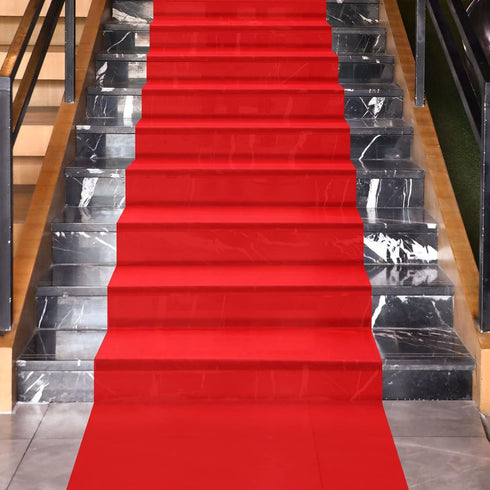 Shappy Red Carpet Runner Rug 55gsm Thickness with 1 Piece Carpet Tape for Wedding Christmas Xmas Thanksgiving Outdoor Accessories, Wedding Party H...