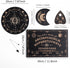 Wooden Ouija Board Game, Holy Spirit Board, Black Ouija Board and Pendulum Board and Pendulum Crystal 3pcs Set, Divination Tools Wiccan Supplies a...