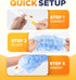Heavy Duty Duster Kit with 20 Duster Refills & 1 Handle, Compatible with Swiffer Dusters, Multisurface 360° Dusters with 4X Microfibers, Unscented...