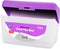 Enday Index Card Holder Purple, 3x5 Note Flash Card Organizer Case, Index Card File w/flip top, Notecard Recipe, Holder, Holds 250 Cards, Also Ava...