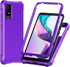 for TCL ION X Case/TCL 40 Z/TCL ION V Case with Screen Protector,TCL IONV Phone Case Frosted PC Back Soft Silicone Bumper Military Grade Full Body...