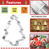 KAISHANE Christmas Cookie Cutter Set,12 Pieces Stainless Steel Biscuit Cutters Shape bells, angels, christmas lights, doe, star christmas tree, so...