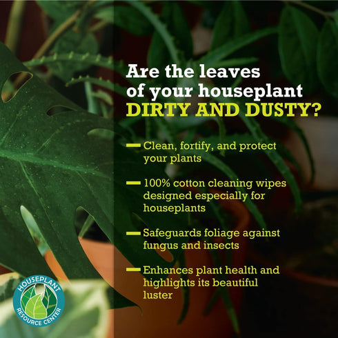 Leaf Cleaner Wipes for House Plants - Sparkling Leaf Shine for Indoor Plants Plant Cleaning Wipes for Leaves - Root and Plant Duster Wipes (30 Cou...