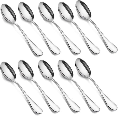 10-piece Demitasse Espresso Spoons, 4.5 Inches Stainless Steel Mini Coffee Spoons...