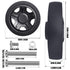 Luggage Suitcase Replacement Wheels Luggage Replacement Wheels Diameter 1 7/8 inch Wear-Resistant Mute Suitcase Rubber Swivel Caster Wheels Repair...
