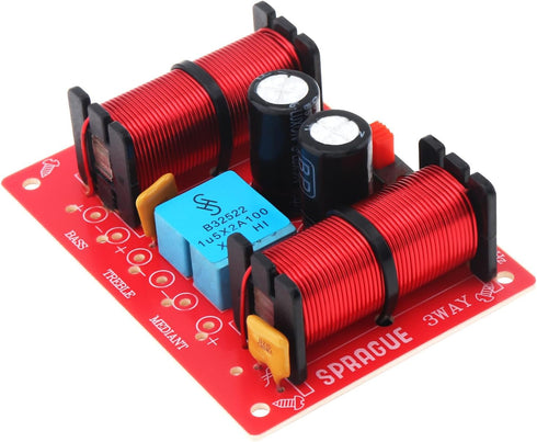 3 Way Speaker Crossover, 150W 3 Way 3 Speaker Unit HiFi Home Speakers Audio Frequency Divider Crossover Filters...