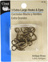 Dritz Extra-Large Hooks & Eyes, Antique Brass, 3 Count...