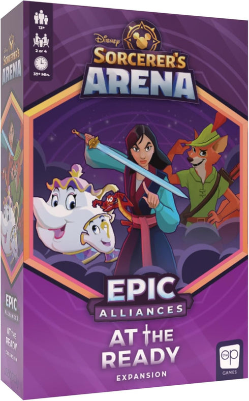 Disney Sorcerer’s Arena: Epic Alliances At The Ready Expansion | Featuring Robin Hood, Mrs. Potts, and Mulan | Officially Licensed Disney Strategy...