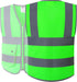 JKSafety High Visibility Zipper Front Kids Safety Vest With Reflective Strips,Meets ANSI/ISEA Standards (KID-Medium Green) ¡...