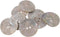 Mibo 8pcs Real Agoya Shell Button2 Hole - Laser Etched - Branch and Leaves Pattern - 44L(28mm) - Natural...