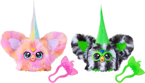 Furby Furblets Fierce & Fabulous 2 Pack, Greenie-Meanie & May-May with 45 Sounds Each, Electronic Plush Toys for Girls & Boys 6 Years & Up, Green/...