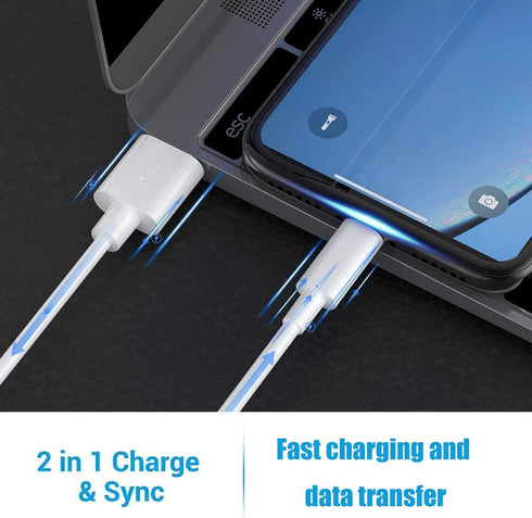 Replacement Charging Charger Power Supply Cable Short Lightning Cords Compatible with iPhone/Airpods Earphone/Wireless in-Ear Headphone Earphone a...
