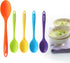 5PCS Silicone Serving Spoons Set, Vituer Heat Resistant Kitchen Spoons for Cooking, Mixing, Stirring and Serving, Dishwasher Safe (5 Pack, Multico...