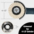 5 Pack Felt Flap Disc Abrasives 4-1/2" x 7/8" Arbor, Wool Polishing Wheel Disc Buffing Wheel for Angle Grinder...