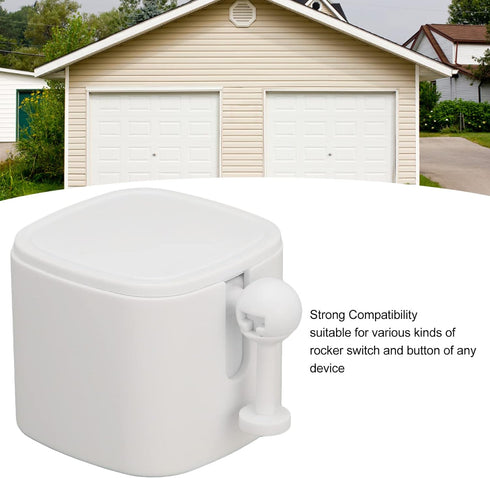 Rongm Smart Pusher Fingerbot Abs Smart Switch Bluetooth Remote Timing Voice Control for Garage Door Light Fan for Tuya (White)...