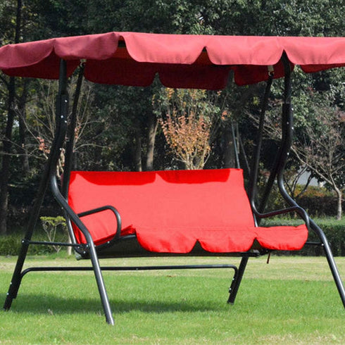 Swing Seat Cover, Waterproof Foldable Replacement Swing Canopy Cover, Ultra-Lightweight 3-Seat Chair Cover Hammock Protection Cover for Outdoor, G...