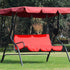 Swing Seat Cover, Waterproof Foldable Replacement Swing Canopy Cover, Ultra-Lightweight 3-Seat Chair Cover Hammock Protection Cover for Outdoor, G...