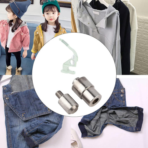 Eyelet Buckle Dies, Hand Press Machine Setter Puncher Grommet Die Manual Installation Tool Hand Fastened for Leather Craft Clothing Fabric Holepun...