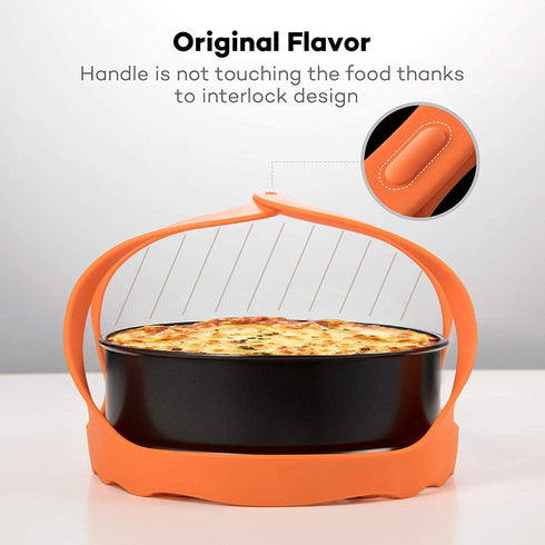 SiCheer Pressure Cooker Sling Silicone Bakeware Sling Compatible with Instant Pot 3 Qt, Compatible with Other Brand Multi-Function Cookers...