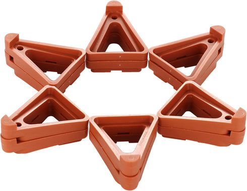 12Pcs Plant Pot Feet, Invisible Flower Pot Risers DIY Combination Triangle Toes Pot Lifters Supports Potted Plant Stand for Indoor Outdoor Gardeni...