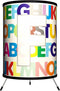 TRI-MNG-MODRF Monograms - Modern Letter F Tripod Lamp, 14" x 8" x 8"...