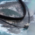 Boho Layered Suede Choker Necklace Short Black Velvet Choker Necklace Vintage Leather Necklace Silver Bead Collar Necklace Chain Jewelry for Women...