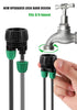 Garden Hose Adapter 3/4 to 1/4 Inch 2 Way Drip Irrigation Tubing Connectors Lock Barbed design 3/4 US Standard GHT Thread 5 Pack (2 -Way to 1/4" P...