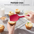 U-Taste Silicone Spoon Spatula Set: 600ºF Heat Resistant Food Grade Flexible Rubber Spoonula, Nonstick Cooking Mixing Scooping Kitchen Baking Scra...