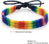 Nanafast Rainbow LGBT Pride Bracelet Handmade Braided Friendship String Bracelet for Gay & Lesbian LGBTQ Wristband Adjustable Size...