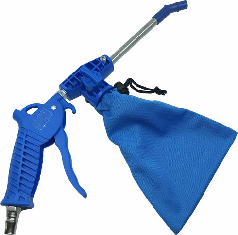 Blow and Suction Dual Purpose Dust Blow Gun for Compressor Pneumatic Air Blow Gun Air Duster Blower 1/4 In NPT with Dust Storage Bag...