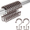 Amazer Shower Curtain Rings, Stainless Steel Shower Curtain Hooks Rings, 12 Pcs Double Glide Shower Rings for Bathroom Shower Curtain Rods Dual Ru...