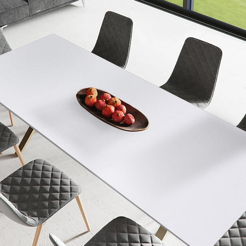Mecpar White Contact Paper 15.7" x 197" Matte White Wallpaper White Peel and Stick Wallpaper Self Adhesive Removable Wallpaper Decorative Textured...