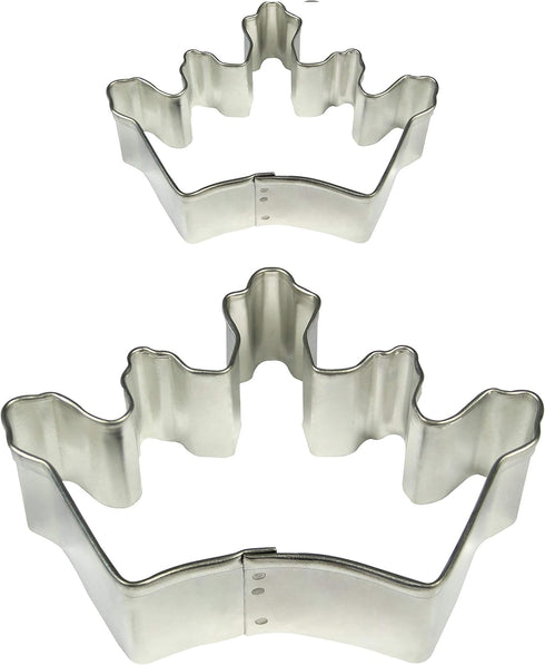 PME Crown Cookie and Cake Cutters, Small and Large Sizes, Set of 2...