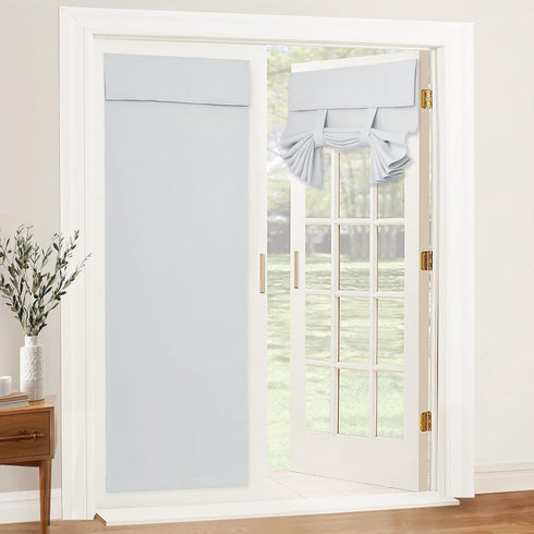 RYB HOME Front Door Curtains - Privacy Thermal Insulated Tricia Door Window Curtain Drapery Room Darkening Blinds for Patio French Door, W26 x L69...