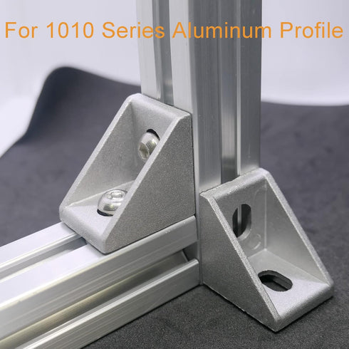 12Sets 1010 Series Aluminum Extrusion Profile Connector,12pcs 1010 Corner Bracket,with 24pcs Sliding T Nuts and Screws for 1" x 1" Extruded Alumin...