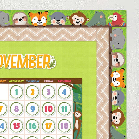 CTP Jungle Friends EZ Border, Bulletin Board Border Top Classroom Decorating Accents (Creative Teaching Press 10983)...