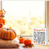 Fall Sign Recipe for Fall Wooden Sign Farmhouse Autumn Home Kitchen Decor for Desk Table Shelf Tabletop, 5 x 5 Inches...