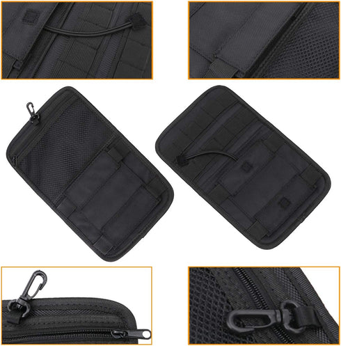 AUFER Motorcycle Internal Saddlebags Lid Organizer Bags Hard Bags Saddle Bag Small Tools Storage Pouch Compatible With For VRSC Softail Touring Sp...