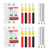 DC Miniature Circuit Breaker, 2 Pole 1000V 50 Amp Isolator for Solar PV System, Thermal Magnetic Trip, DIN Rail Mount (DC 2P 50A 2PCS)...