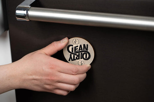 Stellar Factory Rotatable Wood Dishwasher Magnet: Clean VS. Dirty