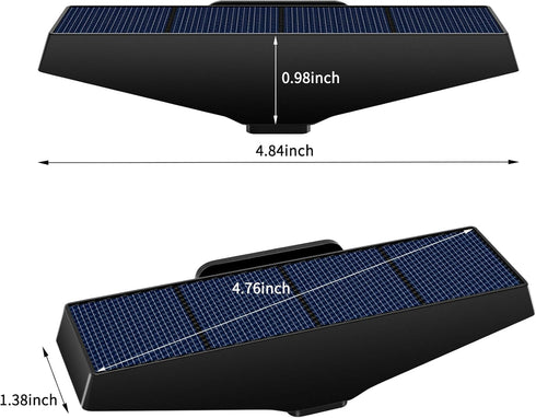 Solar Fence Lights 4 Pack, Solar Step Lights Outdoor Waterproof IP65, Solar Deck Lights for Outdoor Stairs, Wall, Fence, Yard, Patio, Deck...