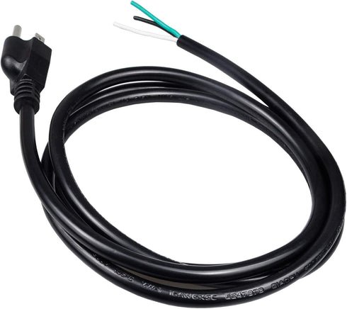 6ft 18 Gauge 3 Prong Heavy Duty Replacement Power Supply Cord Cable 110V 115V 120V Pigtail for Universal AC Appliance, NEMA 5-15 Plug US SJT 18AWG...
