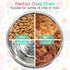 Stainless Steel Dog Bowls Pack of 4 4 Cup Metal Pet Dish Set for Food & Water Anti-Slip Easy to Clean 7 Inch Diameter 1.96 Inch Tall for Cats Pupp...