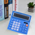 Desktop Calculator Basic Office Desk Calculator 12 Digit with Solar Power and Easy to Read LCD Display, Big Buttons, for Home, Office, School, Cla...