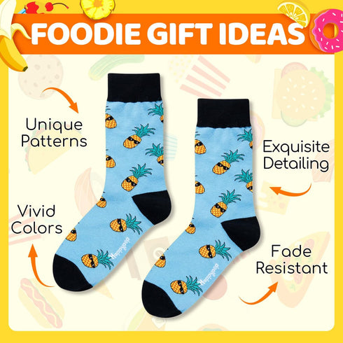 Zmart Crazy Pineapple Gifts For Men - Fruit Socks Fun Crazy Pineapple Socks...