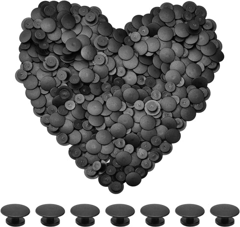 250Pcs Buckle Plastic Button Accessories Charm Backs Shoe Charm Buttons Round Buttons for Wristband Charms Backs Factory DIY Ornaments...