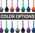 JS Jackson Supplies Black Bellows Accordion Toilet Plunger with Black Storage Tray...