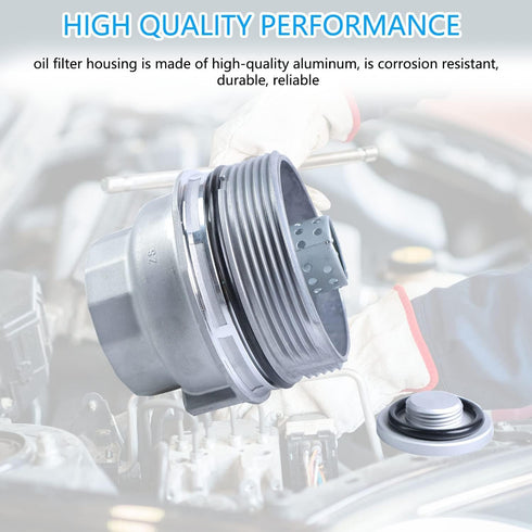 Oil Filter Housing Cap Replace 15620-31060 Compatible with Toyota Camry Avalon 4Runner Highlander Sienna Tacoma Tundra Lexus ES300h ES350 RX330 Oi...