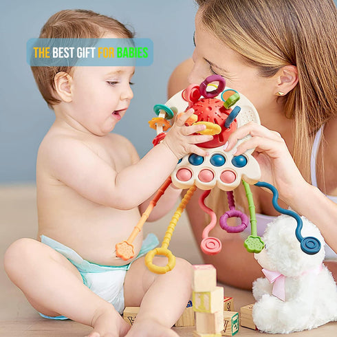 Baby Toys 6 to 12 Months,Montessori Toys for 1 Year Old Boy Girl Baby Sensory Toys for Babies 12-18 Months Pull String Toys for Birthday Gifts Inf...